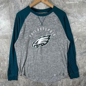 Majestic Philadelphia Eagles grey long sleeve shirt NFL Men's Size large